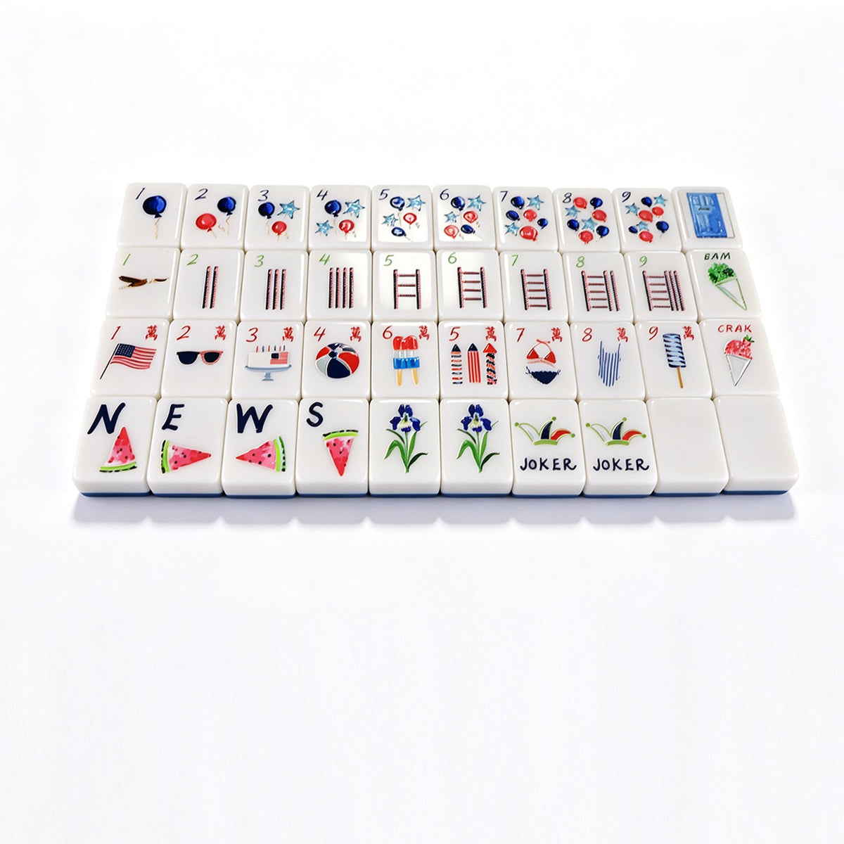 Summer Fun Mahjong Tiles