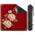 Lacquer Peony Mahjong Mat 33x33 – Right, Across, Left, Pour