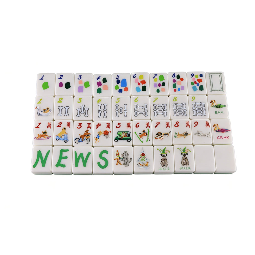 Doggie Dog Mahjong Tiles