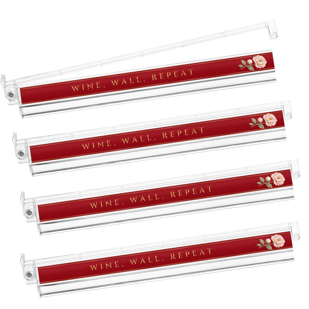 Lacquer Peony Mahjong Racks, Set of 4 – Wine, Wall, Repeat