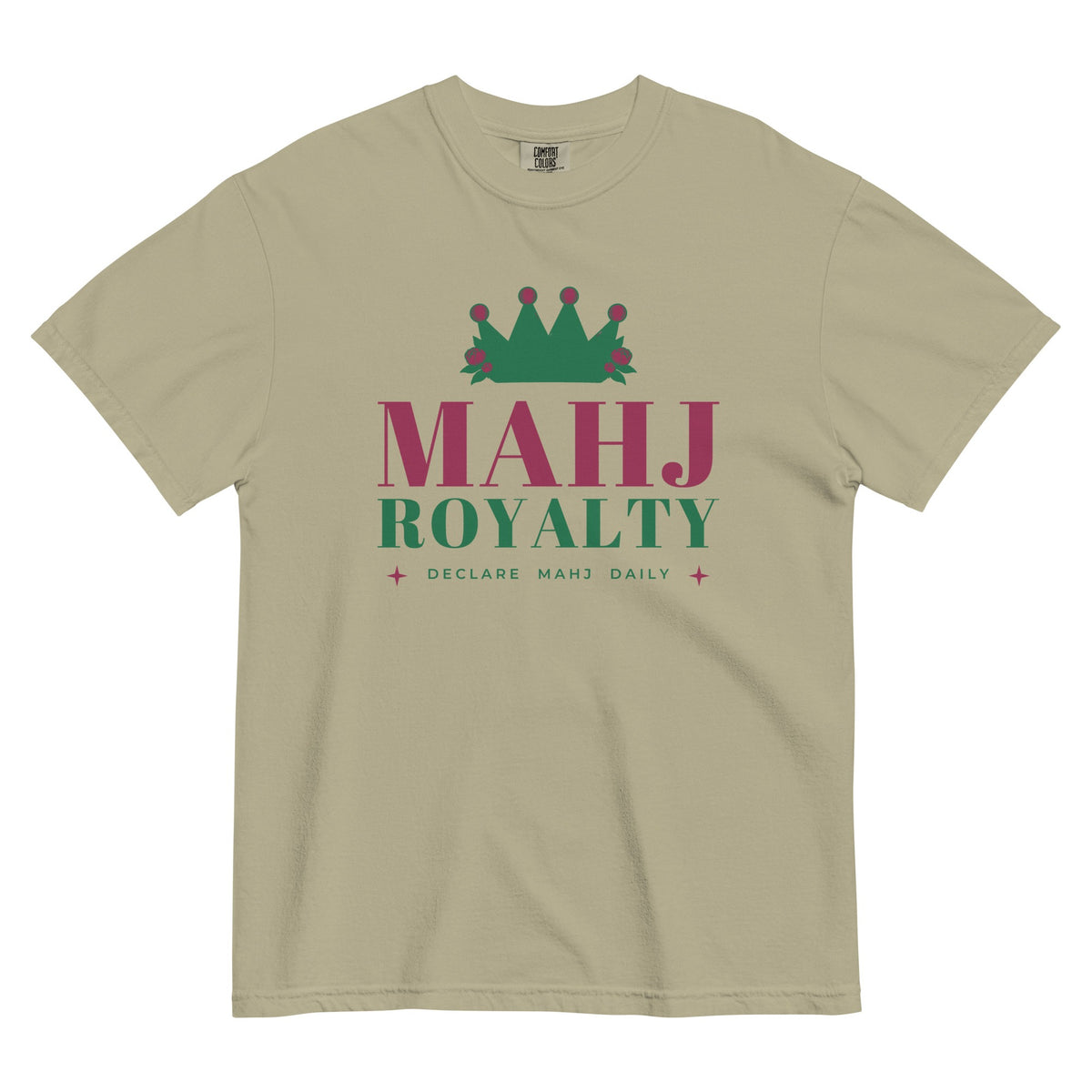 Mahj Royalty Tee in Khaki