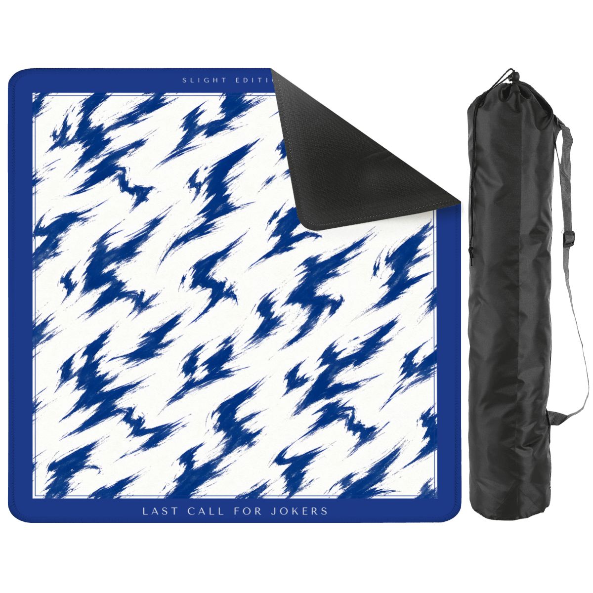 Cobalt Tigre Mahjong Mat 33x33 – Last Call for Jokers