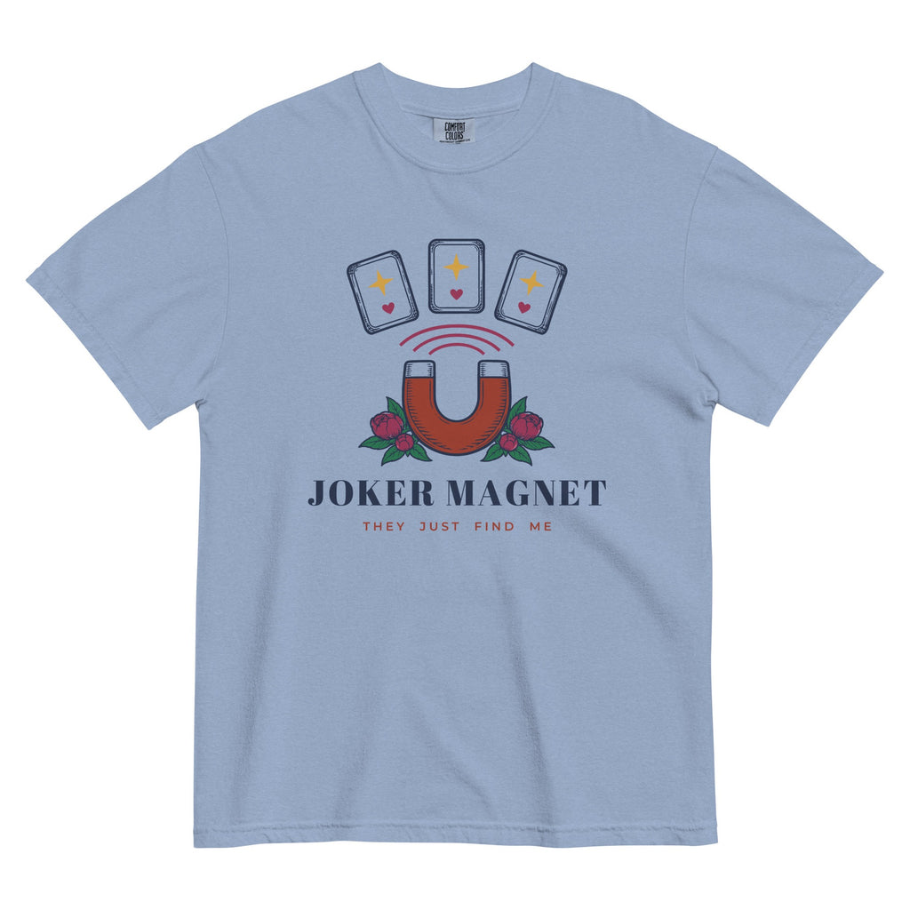 Joker Magnet Tee in Washed Denim