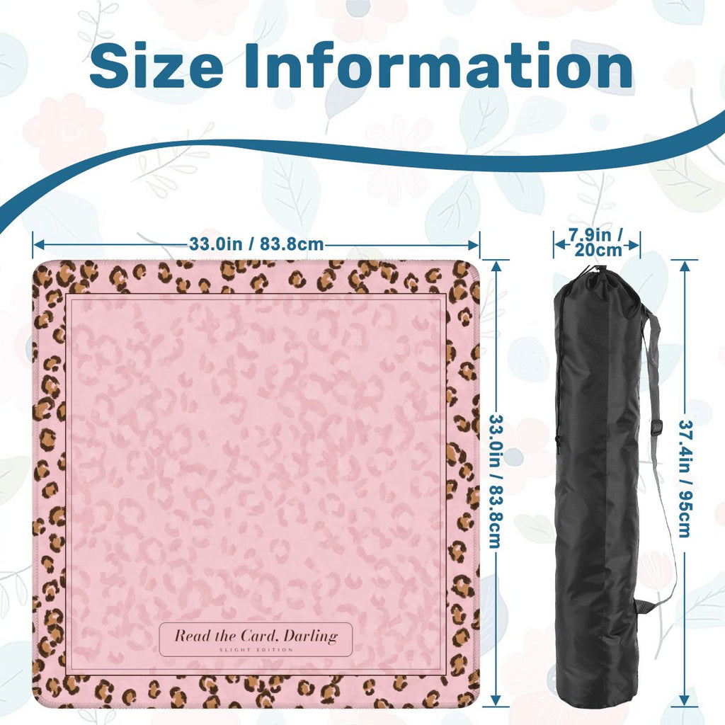 Leopard & Ballet Mahjong Mat 33x33 – Read the Card, Darling