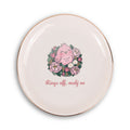 Rings Off Mahj On Ring Dish, Cute Songbird Peony Mahjong Trinket Tray, Ceramic Mahj Dice Dish, Mahjong Gift for Her