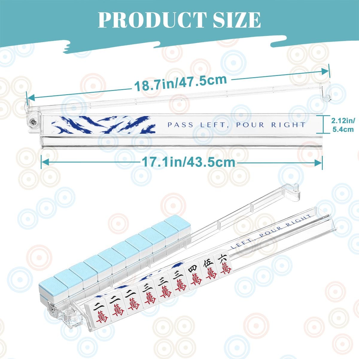 Cobalt Tigre Mahjong Racks – detail