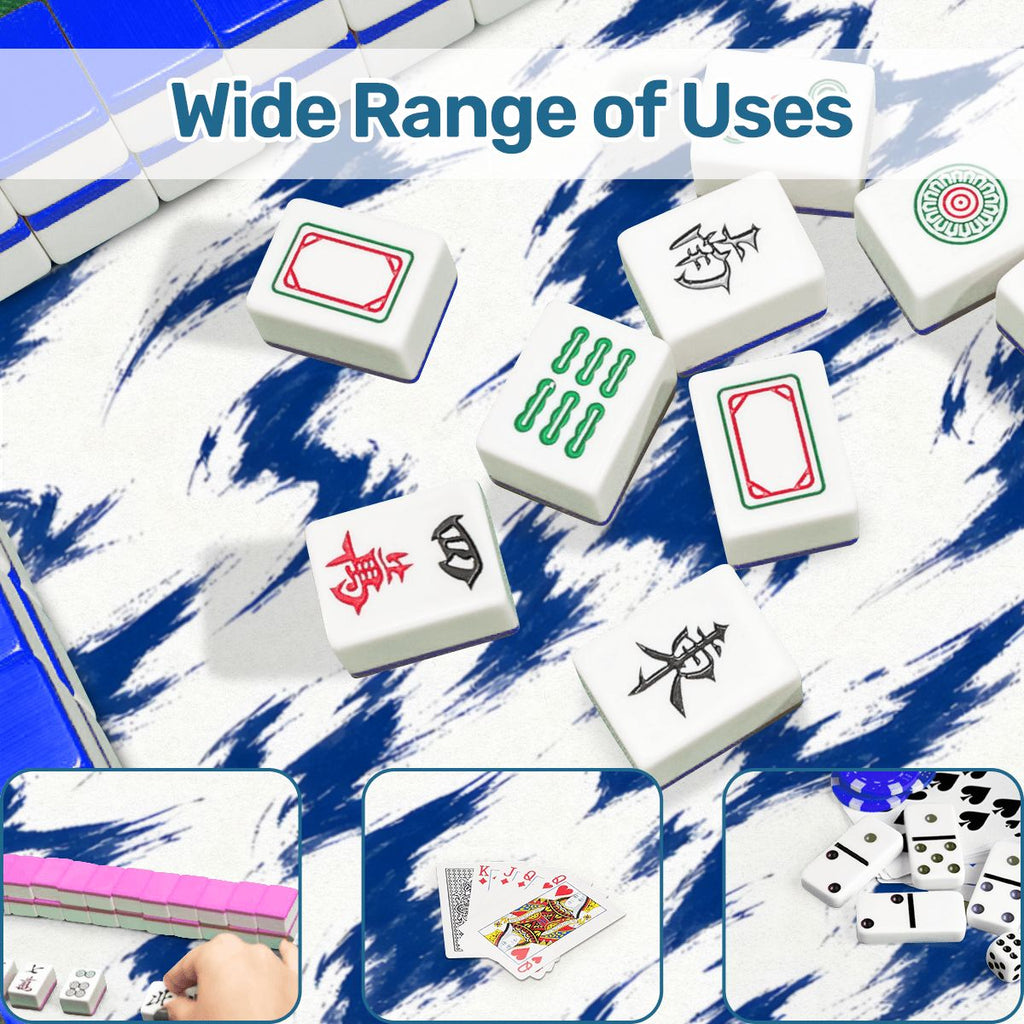 Cobalt Tigre Mahjong Mat 33x33 – Last Call for Jokers
