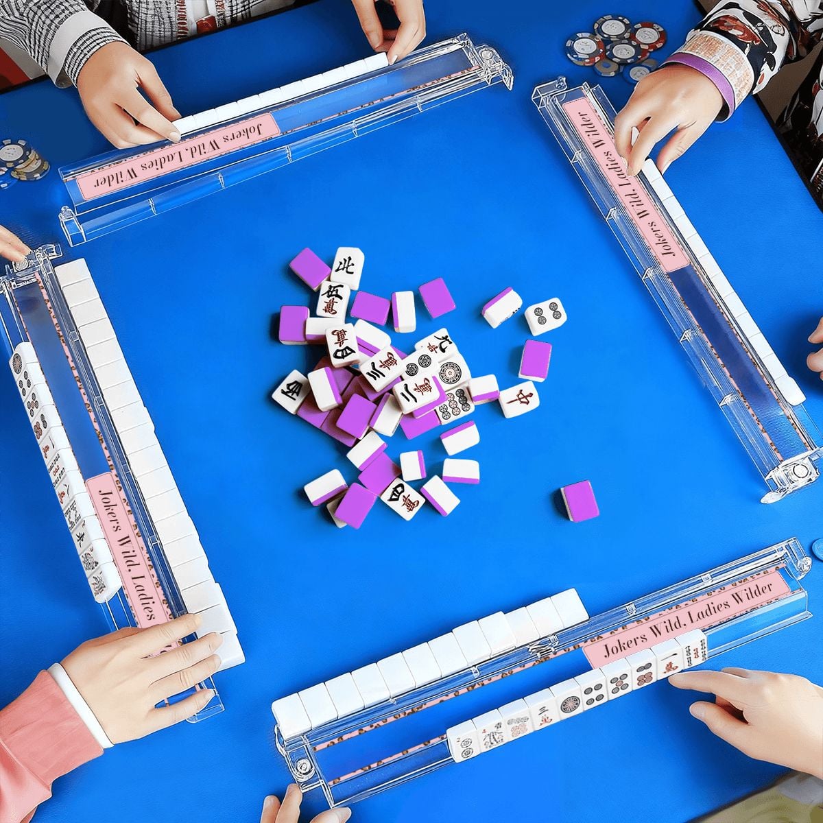 Leopard & Ballet Mahjong Racks – detail