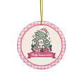 Santa Dragon Mahj Season 2026 ceramic ornament