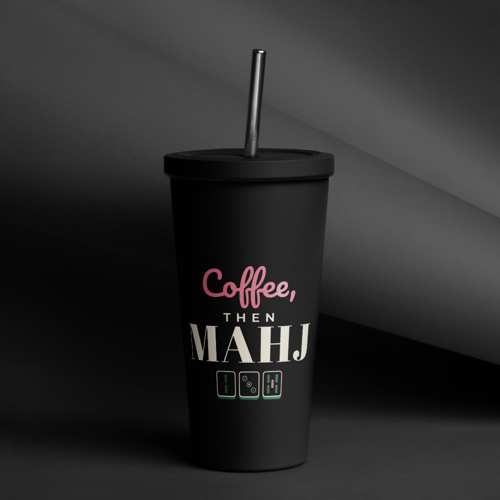 Coffee, then Mahj tumbler, Black