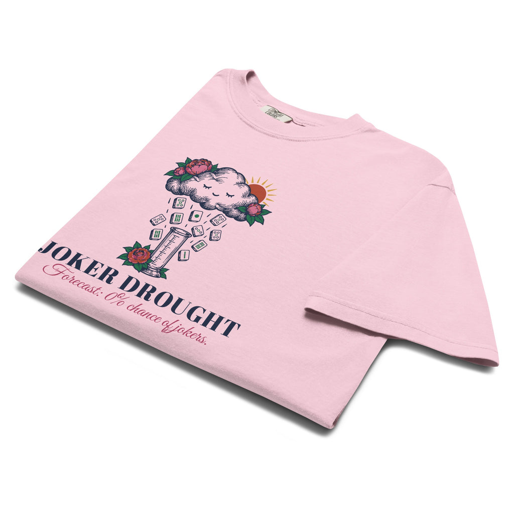 Joker Drought Forecast Tee in Blossom, folded