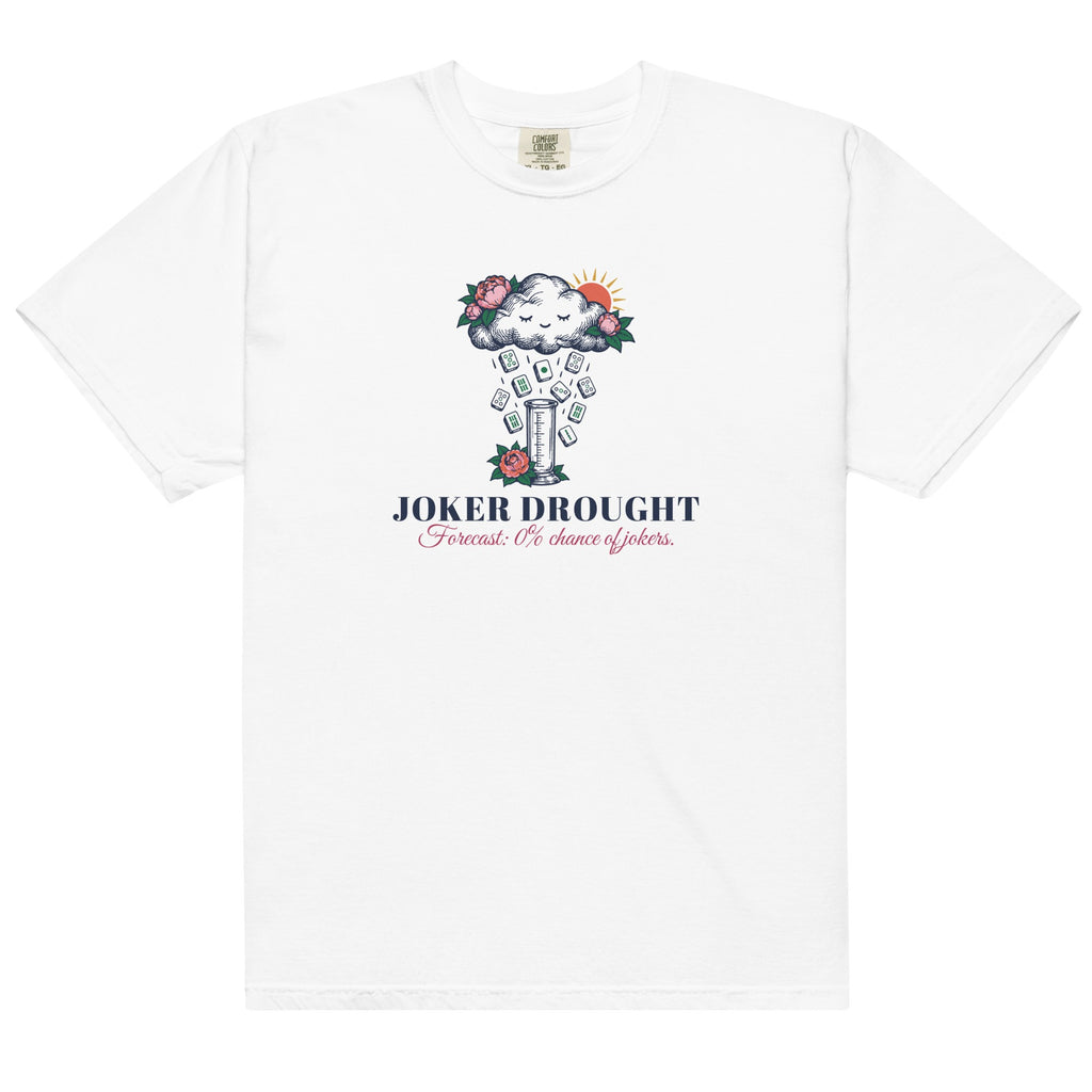 Joker Drought Forecast Tee in White, flat lay