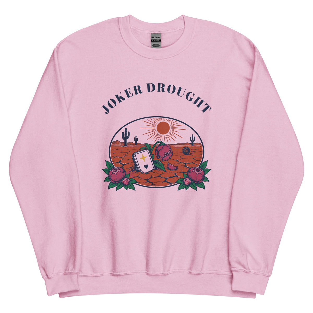 Joker Drought Desert Relic Crewneck in Light Pink