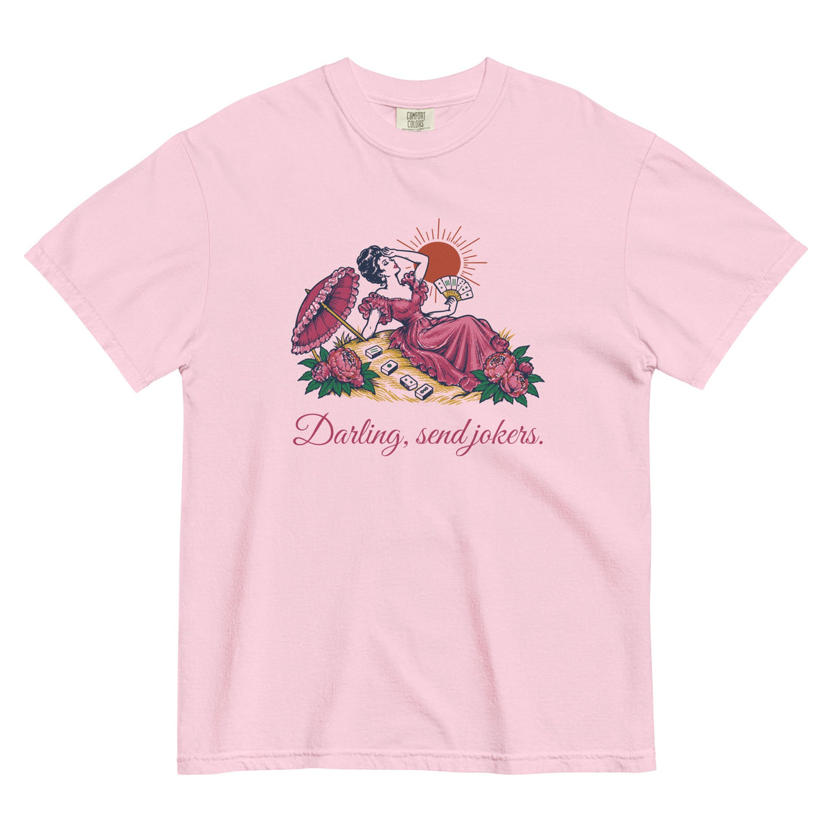 Darling, Send Jokers Tee in Blossom