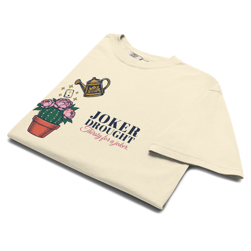Thirsty for a Joker Tee in Ivory, folded