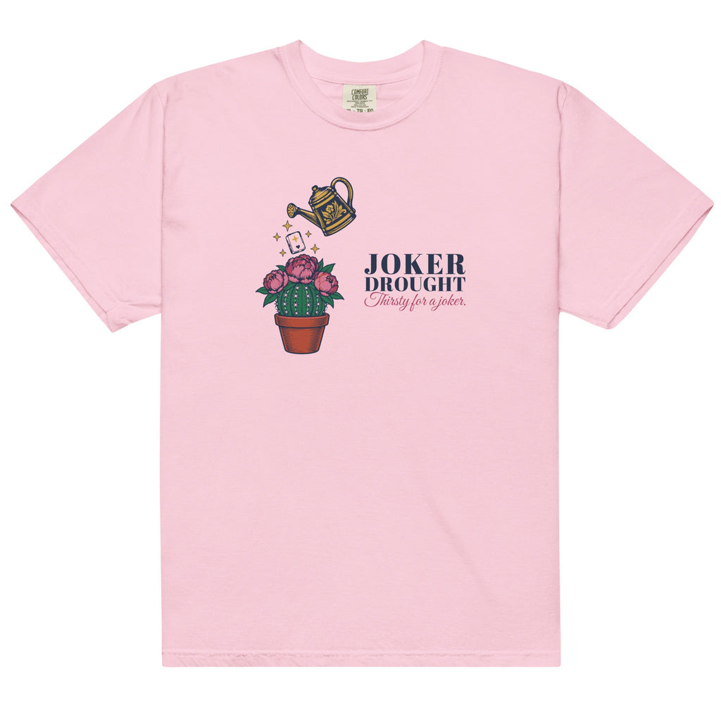 Thirsty for a Joker Tee in Blossom, flat lay