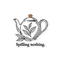 Spilling nothing sticker 4×4