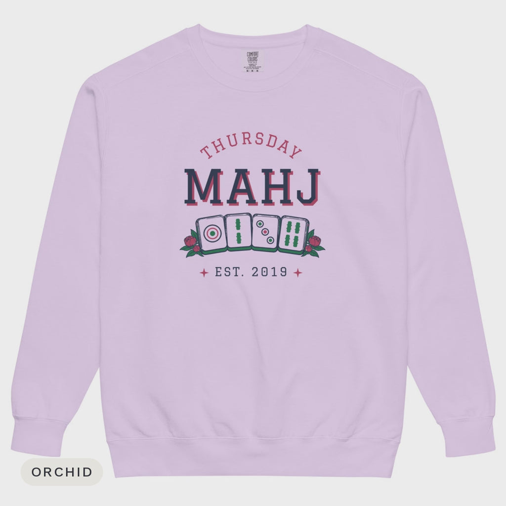 Thursday Mahj crewneck colour flash video