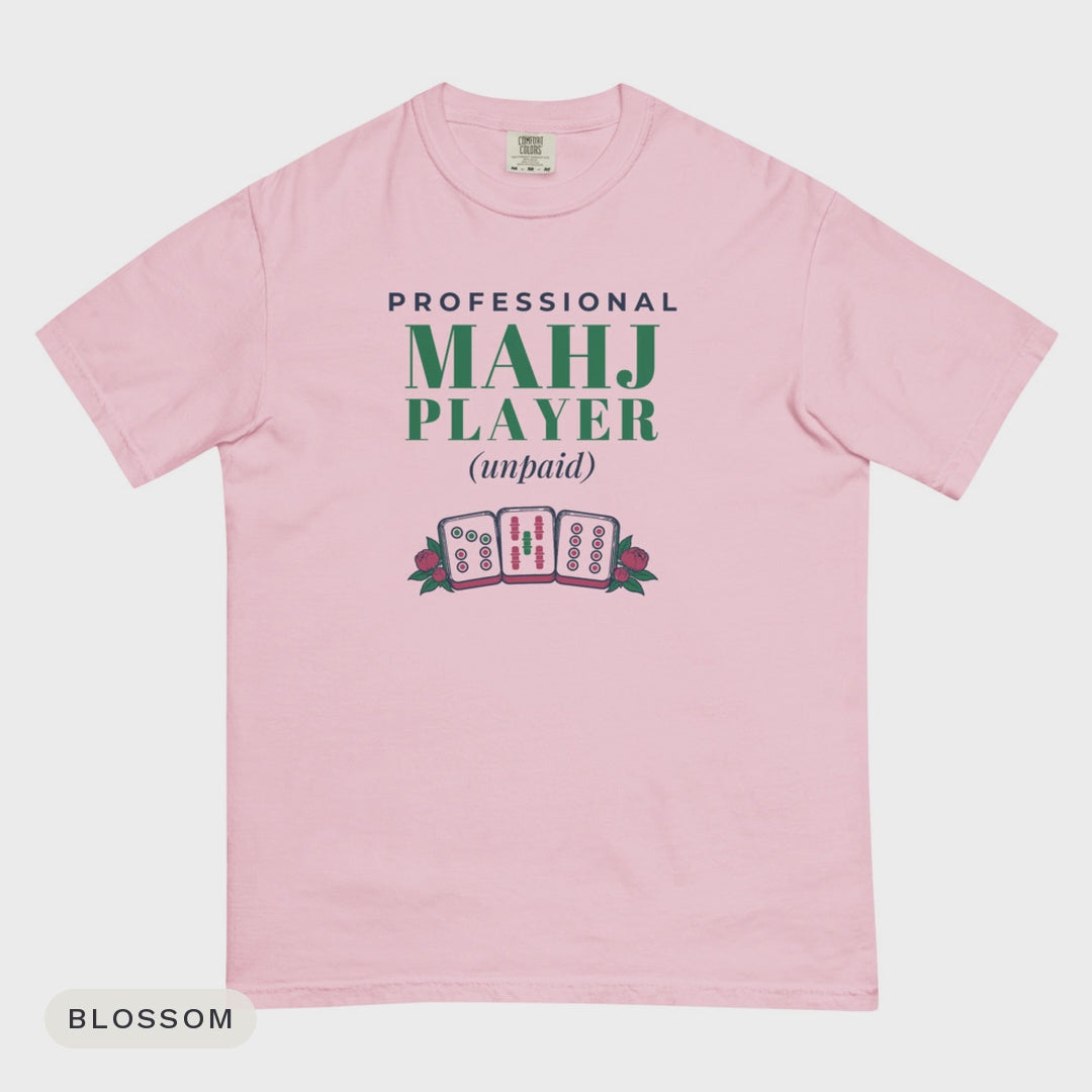 Professional Mahj Player tee colour flash video