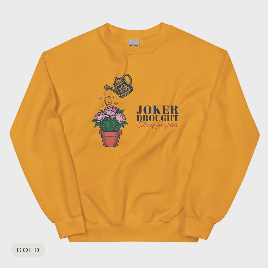 Thirsty for a Joker Crewneck colour flash video