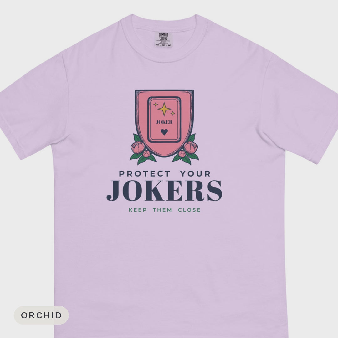 Protect Your Jokers tee colour flash video