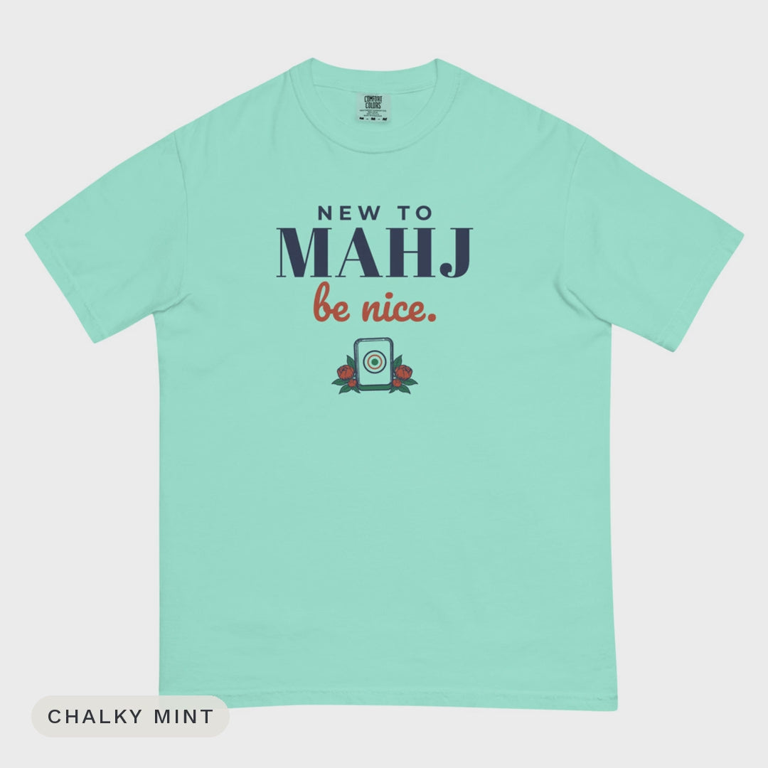 New to Mahj tee colour flash video