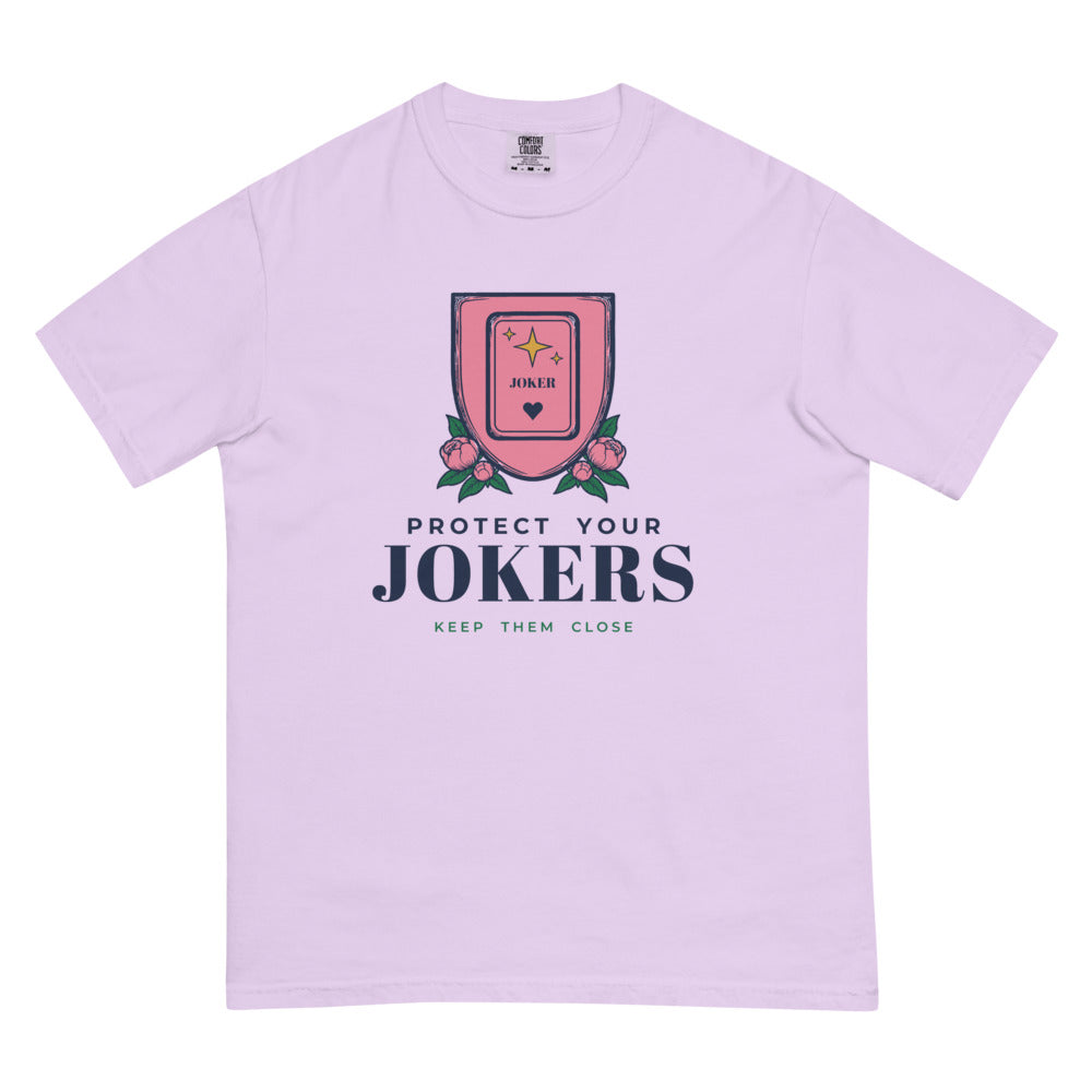 Protect Your Jokers tee, Orchid