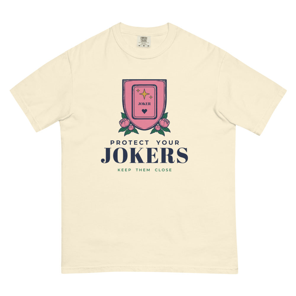 Protect Your Jokers tee, Ivory