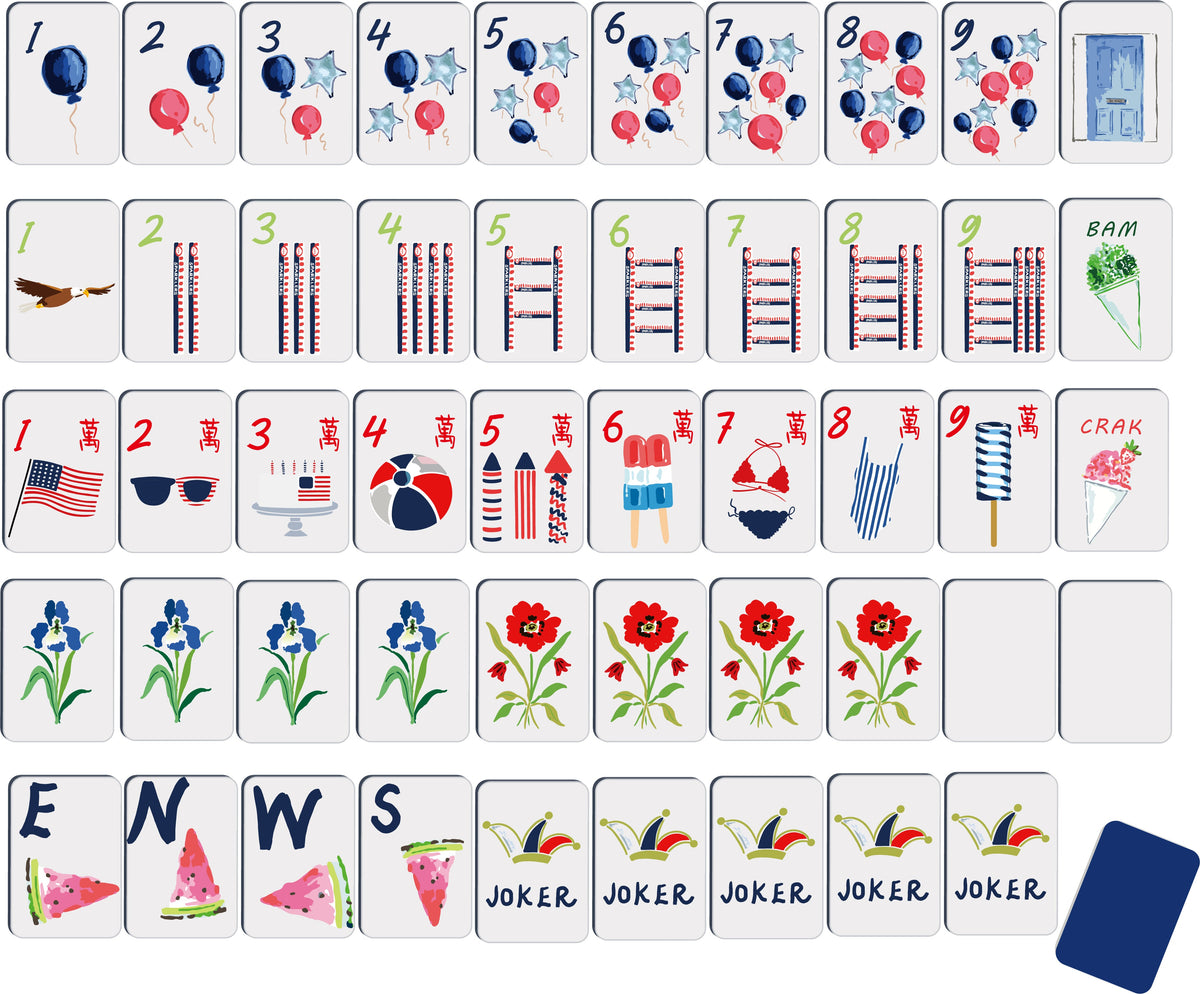 Summer Fun Mahjong Tiles