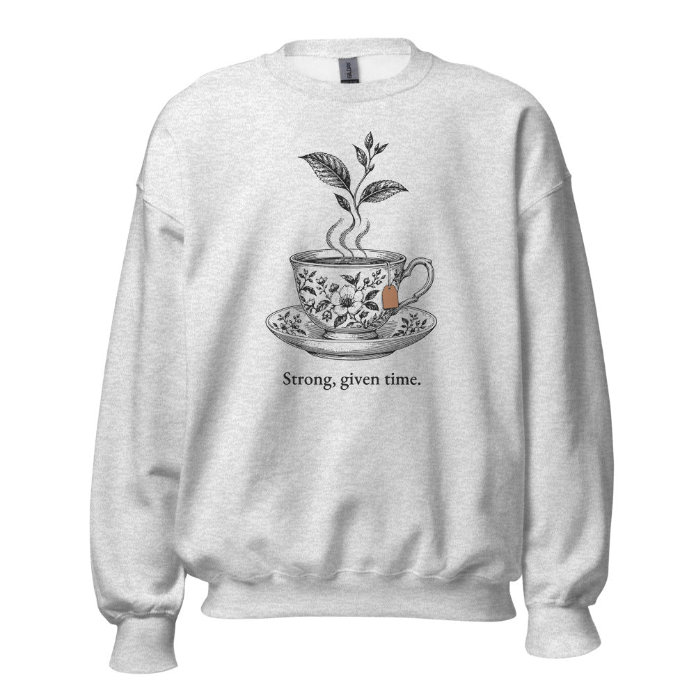 Strong, given time crewneck, Ash