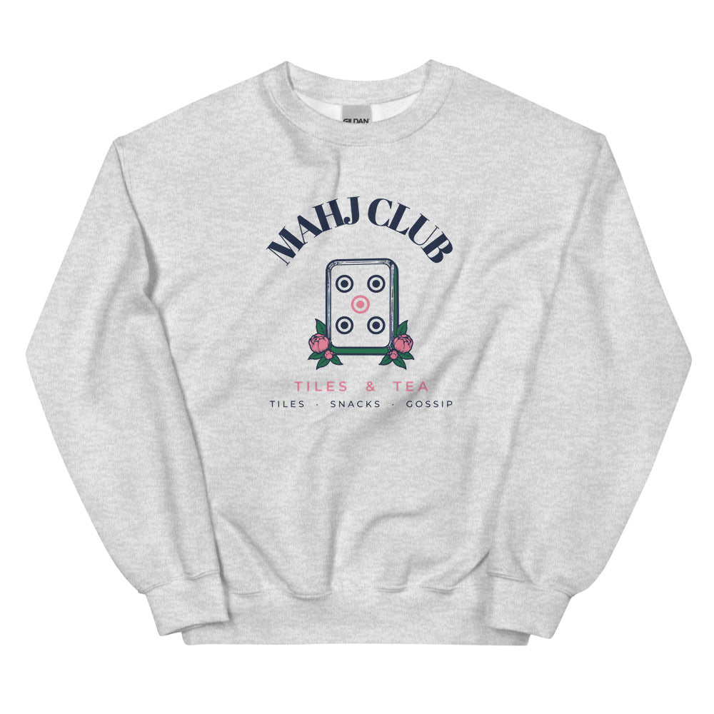 Mahj Club crewneck, Ash