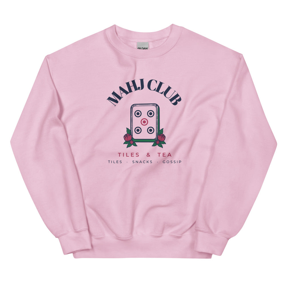 Mahj Club crewneck, Light Pink