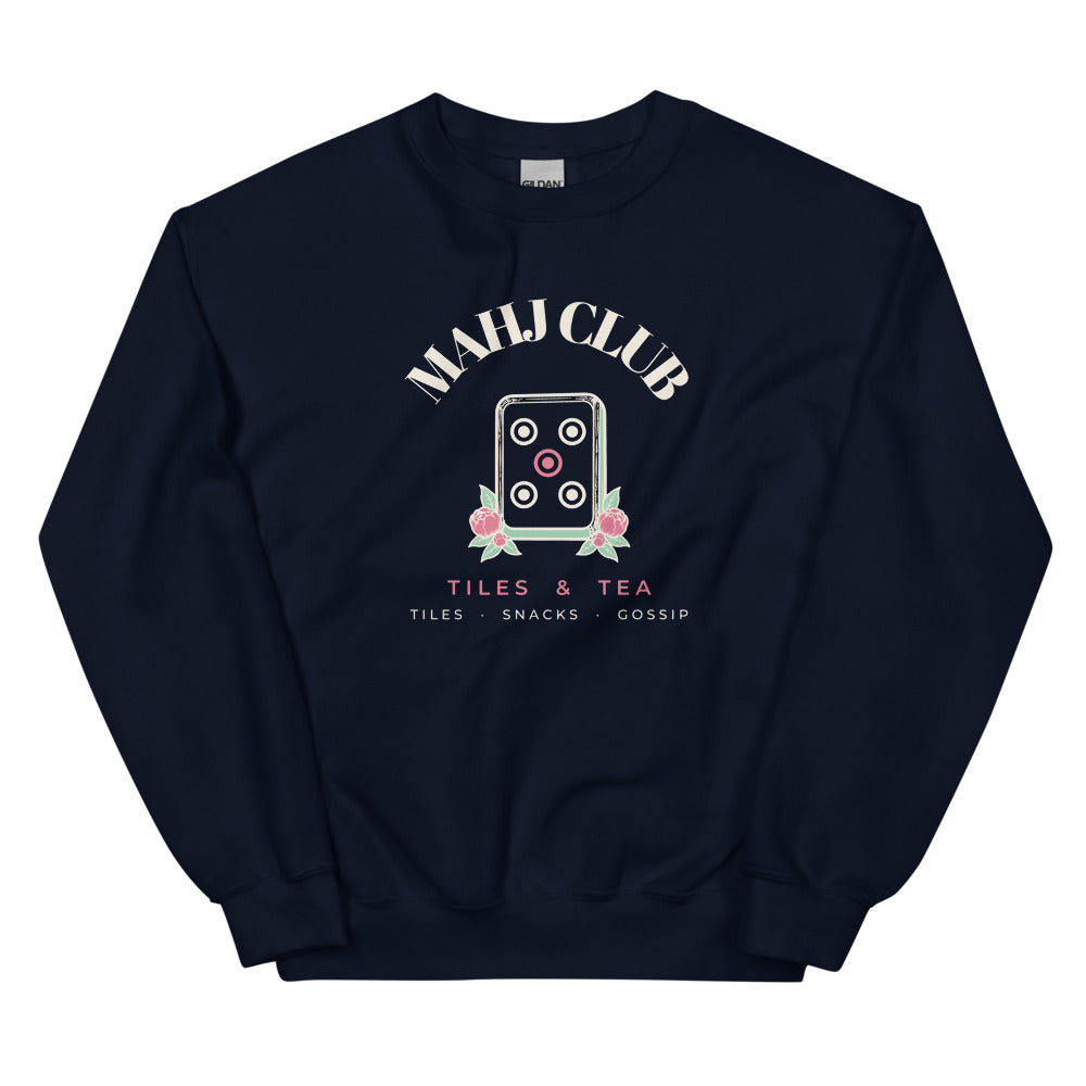 Mahj Club crewneck, Navy