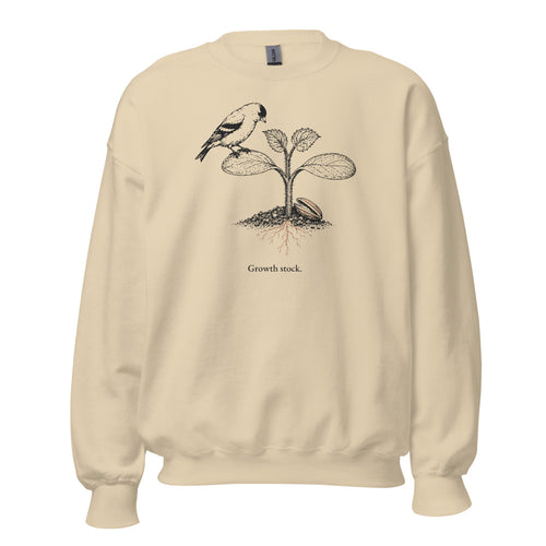 Growth stock goldfinch crewneck, Sand