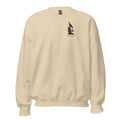 Plenty of upside nuthatch crewneck, chest mark, Sand