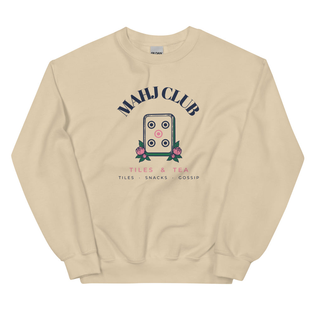 Mahj Club crewneck, Sand