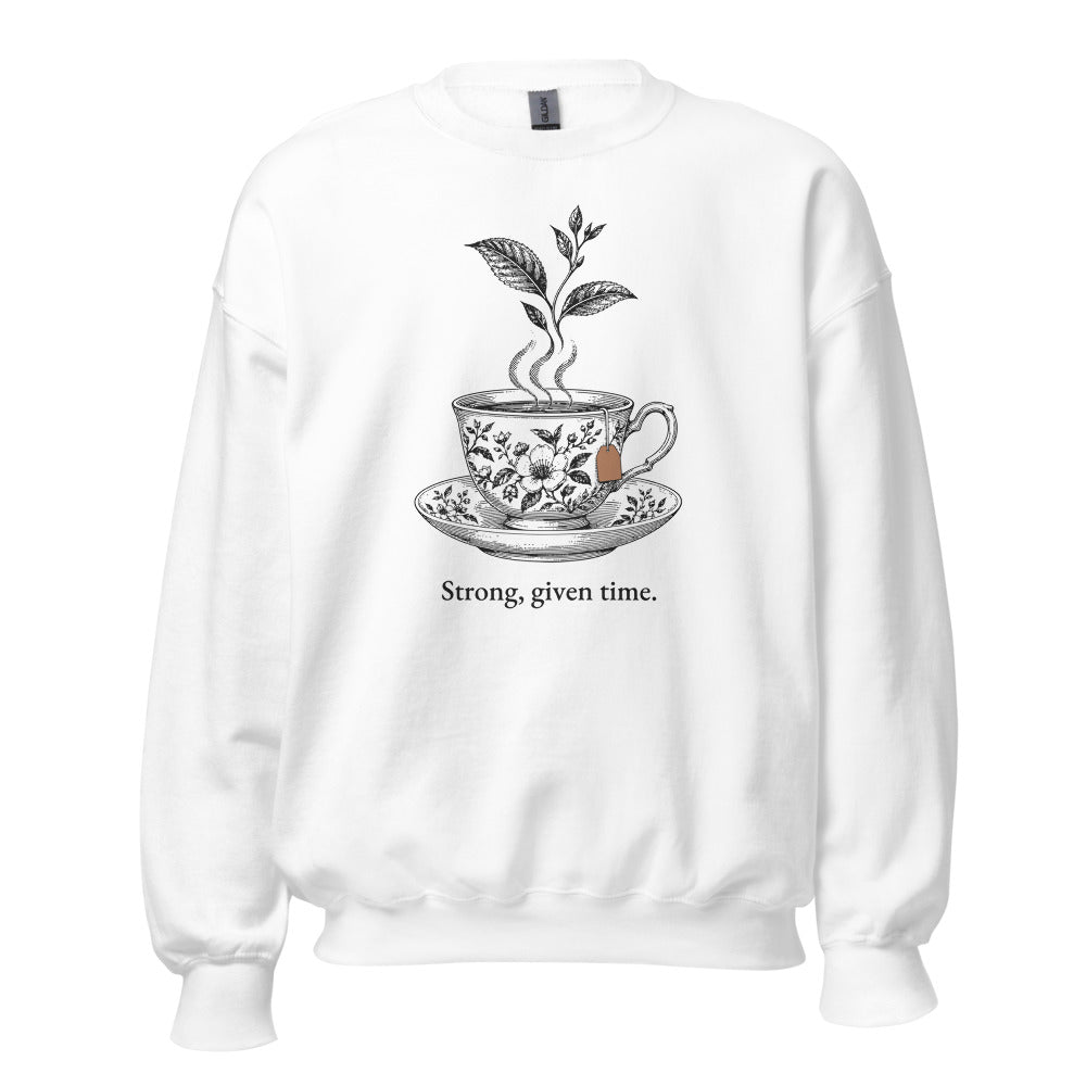 Strong, given time crewneck, White