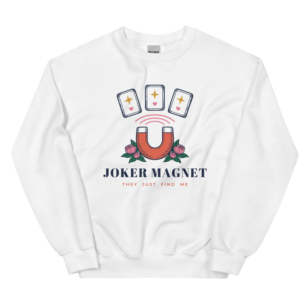 Joker Magnet crewneck, White