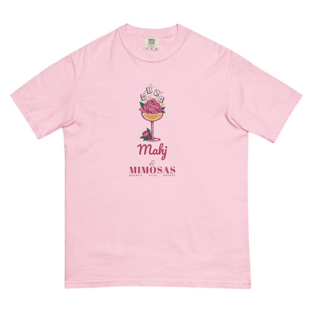 Mahj & Mimosas tiles bubbling up tee, Blossom