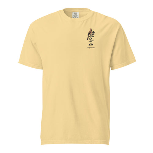 Early returns cardinal tee, Butter