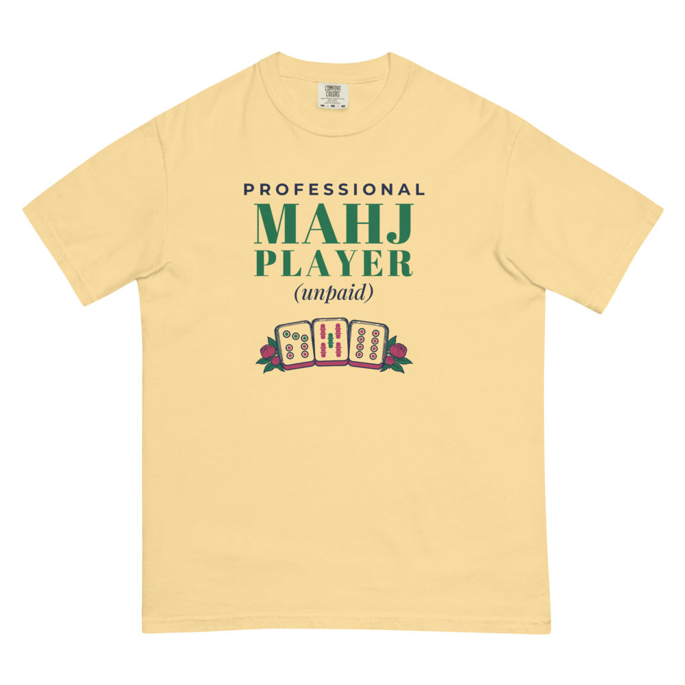 Professional Mahj Player (unpaid) tee, Butter