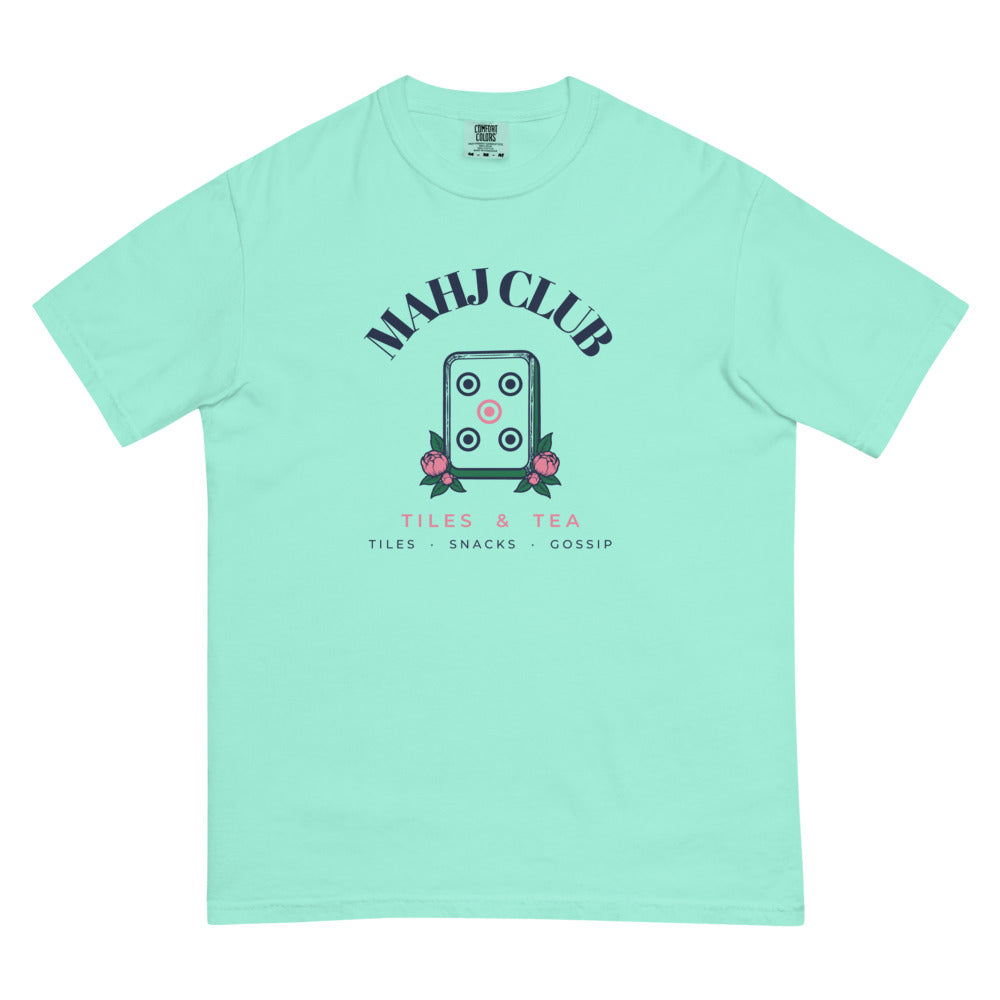 Mahj Club tee, Chalky Mint