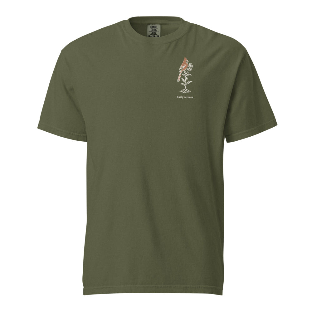Early returns cardinal tee, Hemp