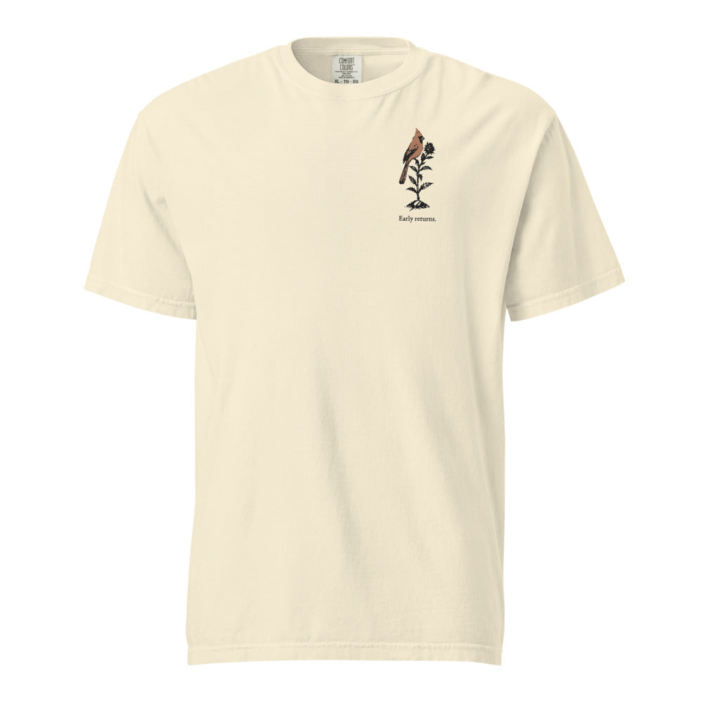 Early returns cardinal tee, Ivory