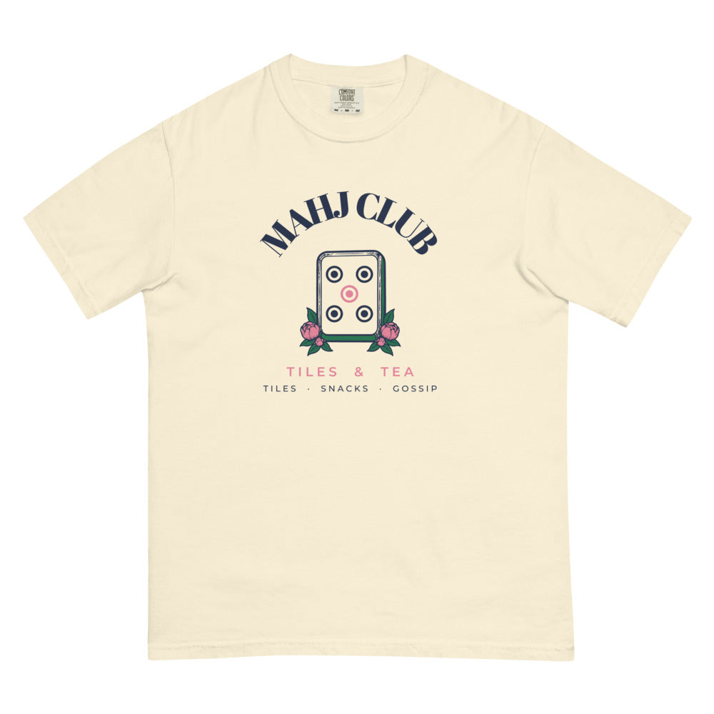 Mahj Club tee, Ivory