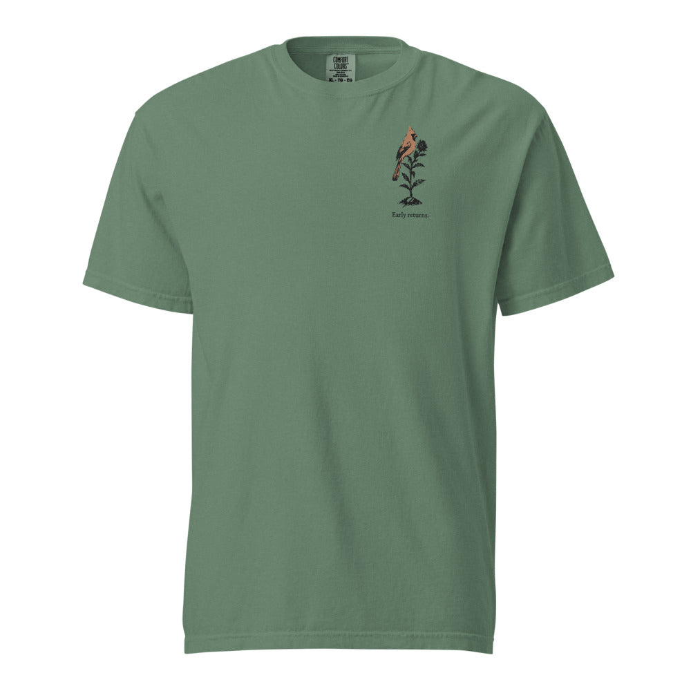 Early returns cardinal tee, Light Green