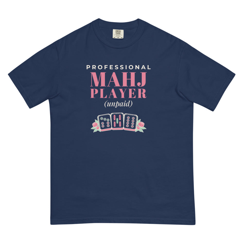 Professional Mahj Player (unpaid) tee, True Navy