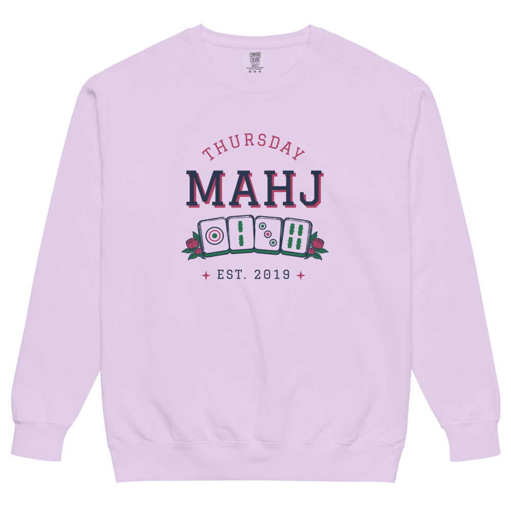 Thursday Mahj crewneck, Orchid