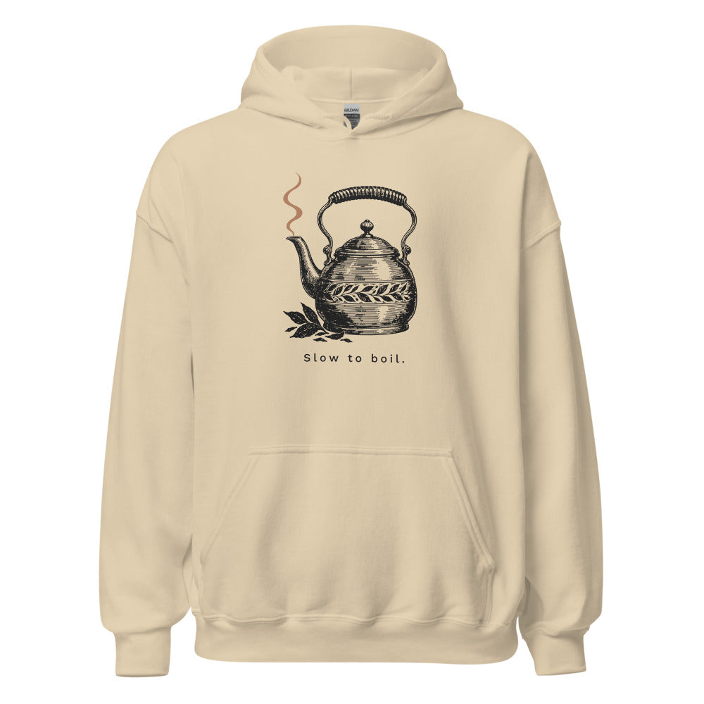 Slow to boil hoodie, Sand