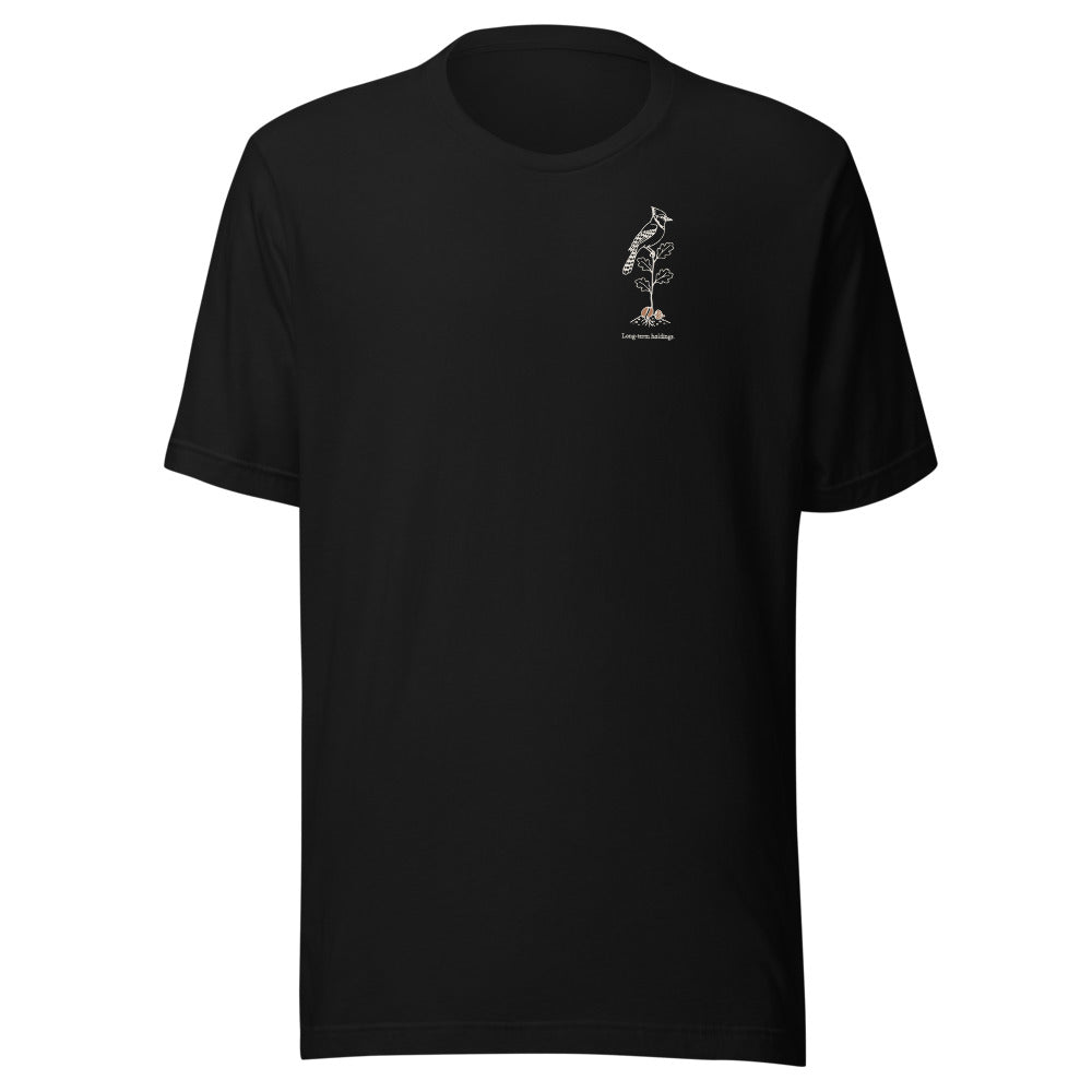 Long-term holdings blue jay tee, Black